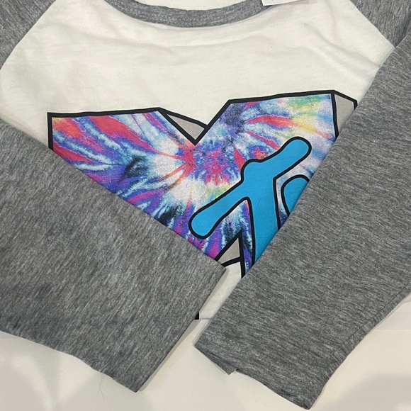 NWT MTV Tie-Dye Logo Raglan Tee Size Medium - Picture 4 of 4